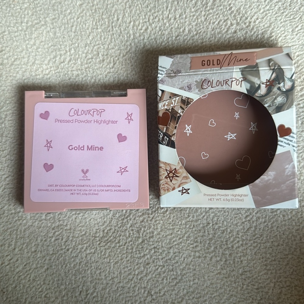 New COLOURPOP Pressed Powder Highlighter Shade Gold Mine - Picture 5 of 6